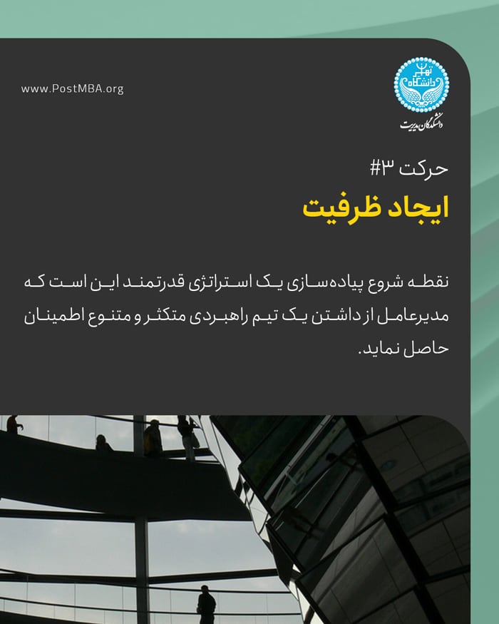 حرکت شماره ۳: ایجاد ظرفیت